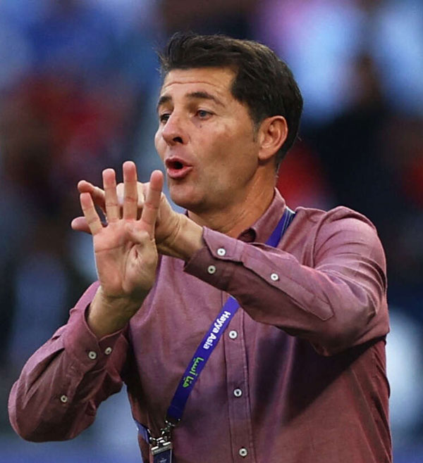 ◙ خيسوس كاساس أكد أن استعدادات العراق للبطولة جاءت بشكل جيد